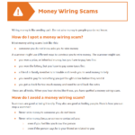 Money Wiring Scams PDF