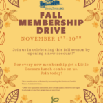 Fall Membership Drive Details in News Tab