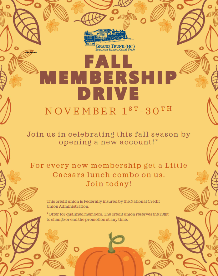 Fall Membership Drive Details in News Tab